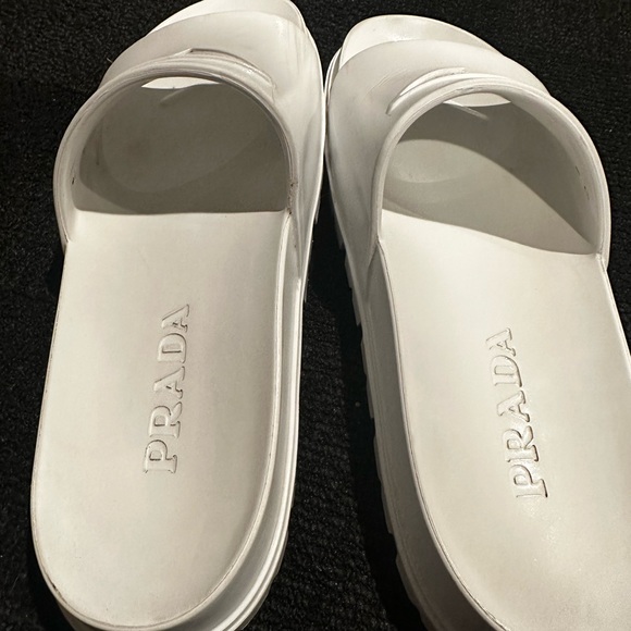 Prada Logo Slide Sandal - Picture 3 of 7